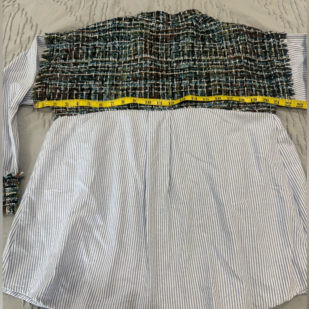 Zara Basics Tweed Button Down - Picture 11 of 13